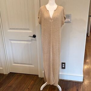 Vici Beige Knit Maxi Dress